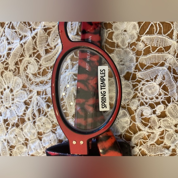 NWT RED Animal Print Readers Reading Glasses by Art to Wear +1.25 with c… - Picture 5 of 8